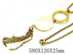 HY Stainless Steel 316L Necklaces-HYC02N0105HIF