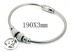 HY Stainless Steel 316L Bangle-HYC55B0615NF