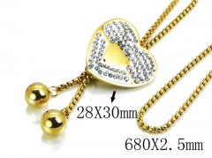 HY Stainless Steel 316L Necklaces-HYC02N0091HIW