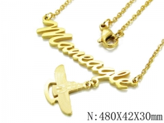 HY Stainless Steel 316L Necklaces-HYC09N0209LLV