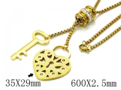 HY Stainless Steel 316L Necklaces-HYC02N0057HJG