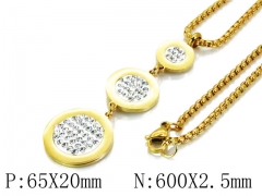 HY Stainless Steel 316L Necklaces-HYC02N0095HIV