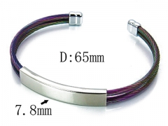 HY Stainless Steel 316L Bangle-HYC38B0447HLX