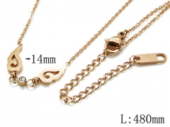 HY Stainless Steel 316L Necklaces-HYC14N0373OZ