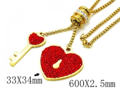 HY Stainless Steel 316L Necklaces-HYC02N0056HLX