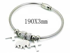 HY Stainless Steel 316L Bangle-HYC55B0608NQ