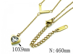 HY Stainless Steel 316L Necklaces-HYC64N0052HJS