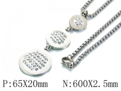 HY Stainless Steel 316L Necklaces-HYC02N0094HHB
