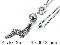 HY Stainless Steel 316L Necklaces-HYC02N0086HHZ