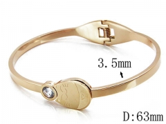 HY Stainless Steel 316L Bangle-HYC14B0499HPA