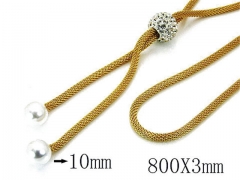 HY Stainless Steel 316L Necklaces-HYC02N0062HLD