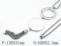HY Stainless Steel 316L Necklaces-HYC02N0077HHS