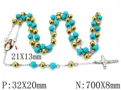 HY Stainless Steel 316L Necklaces-HYC76N0194HID
