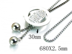 HY Stainless Steel 316L Necklaces-HYC02N0092HHZ