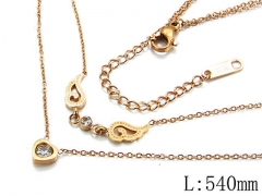 HY Stainless Steel 316L Necklaces-HYC14N0397PB