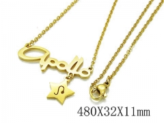 HY Stainless Steel 316L Necklaces-HYC09N0223MG