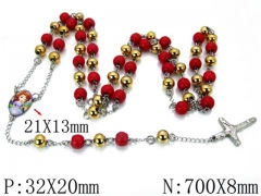 HY Stainless Steel 316L Necklaces-HYC76N0203HID
