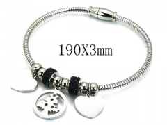 HY Stainless Steel 316L Bangle-HYC55B0606NW