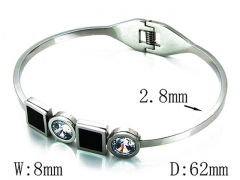 HY Stainless Steel 316L Bangle-HYC14B0505HOD