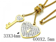 HY Stainless Steel 316L Necklaces-HYC02N0054HLR