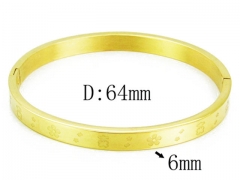 HY Stainless Steel 316L Bangle-HYC02B0601HJW