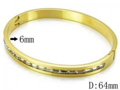HY Stainless Steel 316L Bangle-HYC14B0484HOW