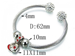 HY Stainless Steel 316L Bangle-HYC38B0486HMR
