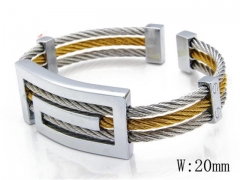 HY Stainless Steel 316L Bangle-HYC38B0383I20