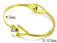 HY Stainless Steel 316L Bangle-HYC14B0464HPW