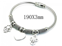 HY Stainless Steel 316L Bangle-HYC55B0596ND