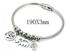 HY Stainless Steel 316L Bangle-HYC55B0586NV