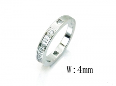 HY Wholesale 316L Stainless Steel CZ Rings-HY90R0082H2W