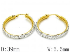 HY Wholesale 316L Stainless Steel Earrings-HYC68E0034H10