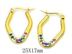 HY Wholesale 316L Stainless Steel Earrings-HYC67E0034L0