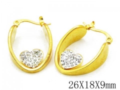 HY Wholesale 316L Stainless Steel Earrings-HYC68E0018L0