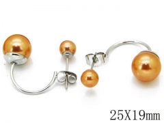 HY Wholesale 316L Stainless Steel Earrings-HYC68E0013K0