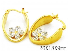 HY Wholesale 316L Stainless Steel Earrings-HYC68E0017L0