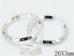HY 316L Stainless Steel Plating Silver Earrings-HYC70E0486KZ