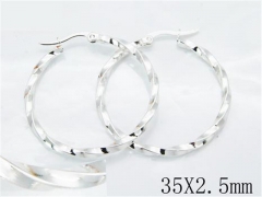 HY 316L Stainless Steel Plating Silver Earrings-HYC70E0473JL