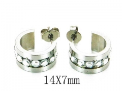 HY Wholesale 316L Stainless Steel Earrings-HYC30E1517KW