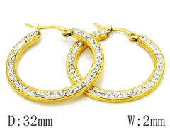 HY Wholesale 316L Stainless Steel Earrings-HYC68E0036O0