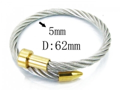 HY Stainless Steel 316L Bangle (Steel Wire)-HY38B0504HJQ