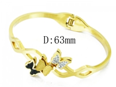 HY Wholesale Stainless Steel 316L Bangle(Crystal)-HY80B1000HML