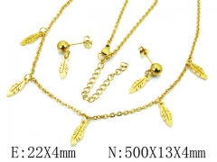 HY Stainless Steel jewelry Plant Style Set-HY91S0715HHW