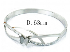 HY Wholesale Stainless Steel 316L Bangle(Crystal)-HY80B1004HJX