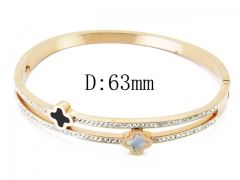 HY Wholesale Stainless Steel 316L Bangle(Crystal)-HY80B1030HML