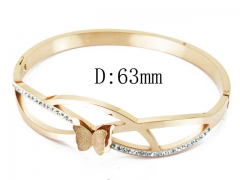 HY Wholesale Stainless Steel 316L Bangle(Crystal)-HY80B1006HMG