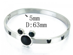 HY Wholesale 316L Stainless Steel Popular Bangle-HY80B1016HHS