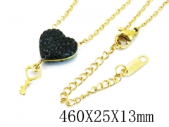 HY Wholesale Stainless Steel 316L Lover Necklaces-HY80N0274NL