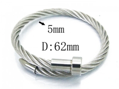 HY Stainless Steel 316L Bangle (Steel Wire)-HY38B0503HIZ